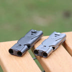 150dB Double Tube High Decibel Survival Whistle Outdoor Emergency Rescue Tool