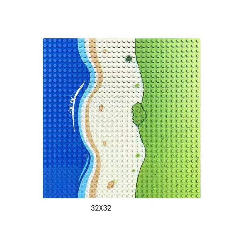 Classic Building Block Baseplate for Creative Construction Toy Sets