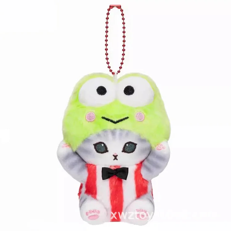 Kawaii Mofusand Sanrio Plush Keychain Anime Bag Charm