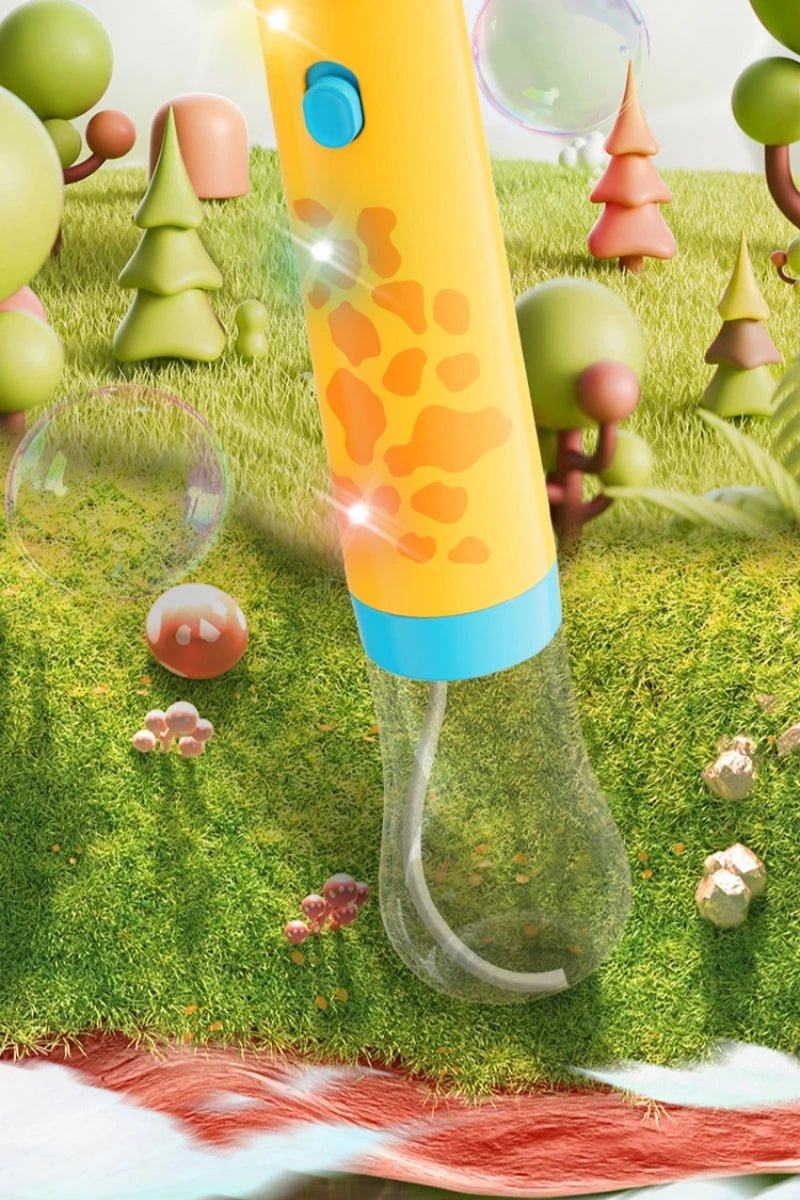 Cartoon Dinosaur & Giraffe Automatic Bubble Blowing Machine
