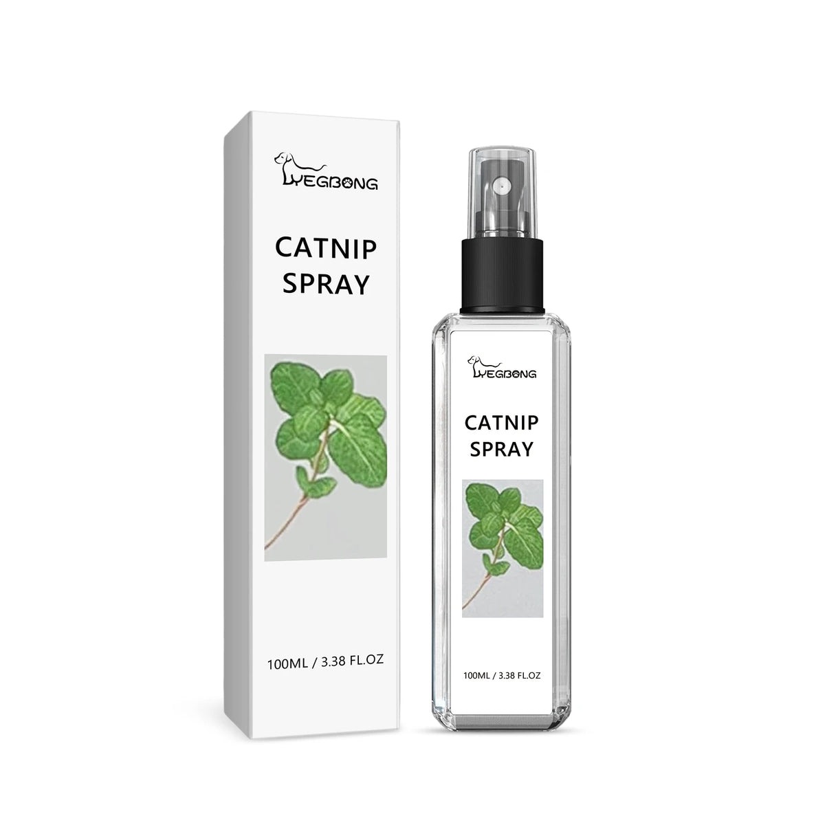 Yegbong Catnip Spray Effectively Alleviating Cat Anxiety Tension Enhance Pet Vitality Stimulate Cats’ Fun Edible Cat Mint Spray