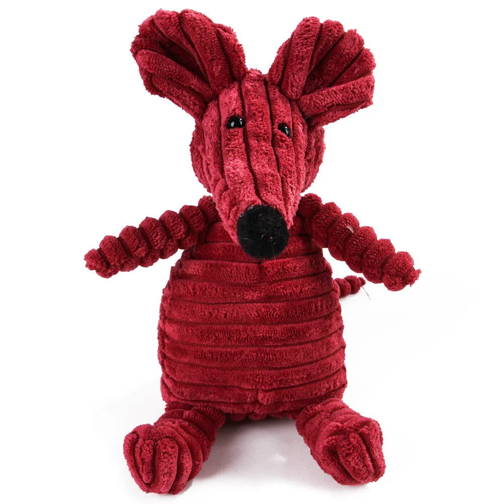 Corduroy Dog Molar Plush Toy for Interactive Chewing and Play