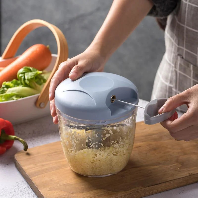 Manual Garlic Chopper – Meat Mincer & Vegetable Cutter Tool
