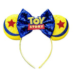 Mouse Ears Sequin Bow Cosplay Headband for Women & Adults