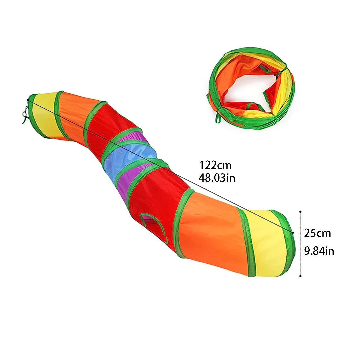 Foldable Interactive Cat Tunnel Toy for Indoor Play and Exercise