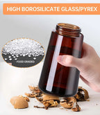 2-in-1 Glass Oil Sprayer Dispenser for Cooking, Air Fryer, Salad & BBQ