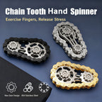 Metal Gear Bike Chain Fidget Spinner Flywheel Stress Relief Toy