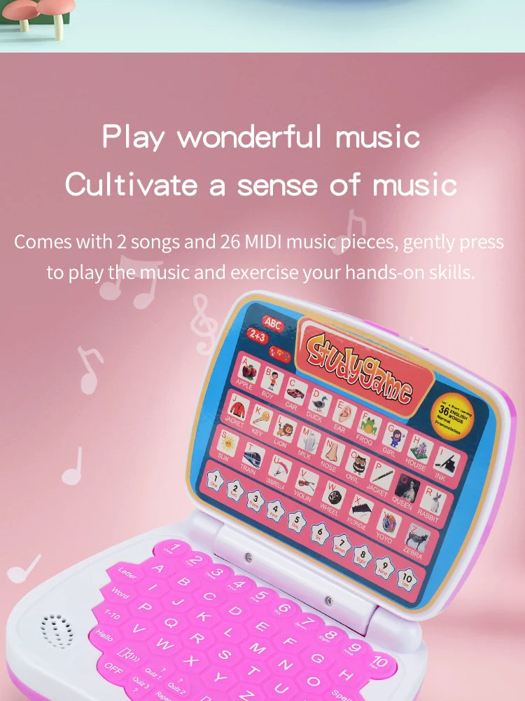 English Learning Laptop Educational Toy for Kids