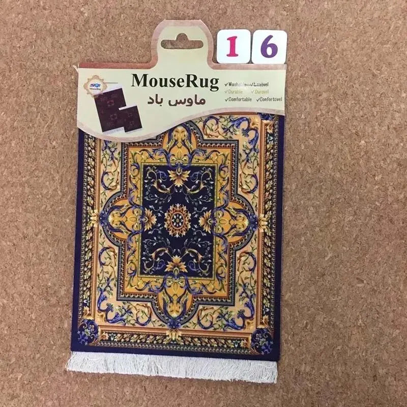 Mairuige Mini Persian Carpet Mouse Pad Desk Computer Notebook Mouse Mat Tea Coaster Pet Pad Multifunctional Anti-slip Desk Pad