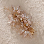 Pearl Flower Bridal Hair Comb for Women