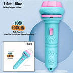 Kids Cartoon Projection Flashlight – Storytelling Projector Toy