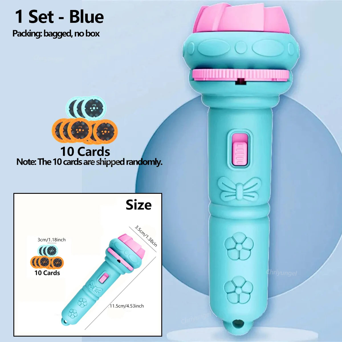 Kids Cartoon Projection Flashlight – Storytelling Projector Toy