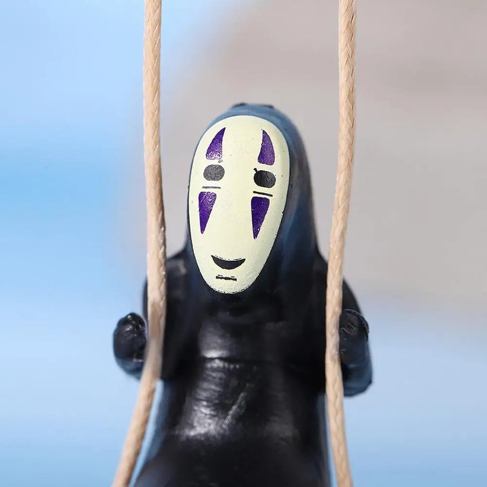 Funny Anime Car Ornaments Faceless Male Car Pendant Car Rearview Mirror Pendant Friend Birthday Gift Home Bag Decor Ornament