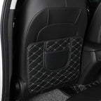New PU Leather Car Anti-Kick Mats Auto Seat Back Protector Cover For Children Car Back Seat Anti-Dirty Pad Car  Accessories
