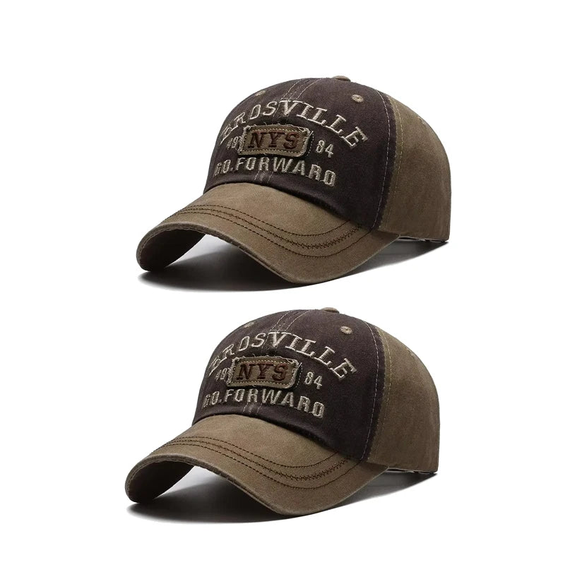 Washed Embroidered Baseball Cap with Curved Brim for Everyday Style