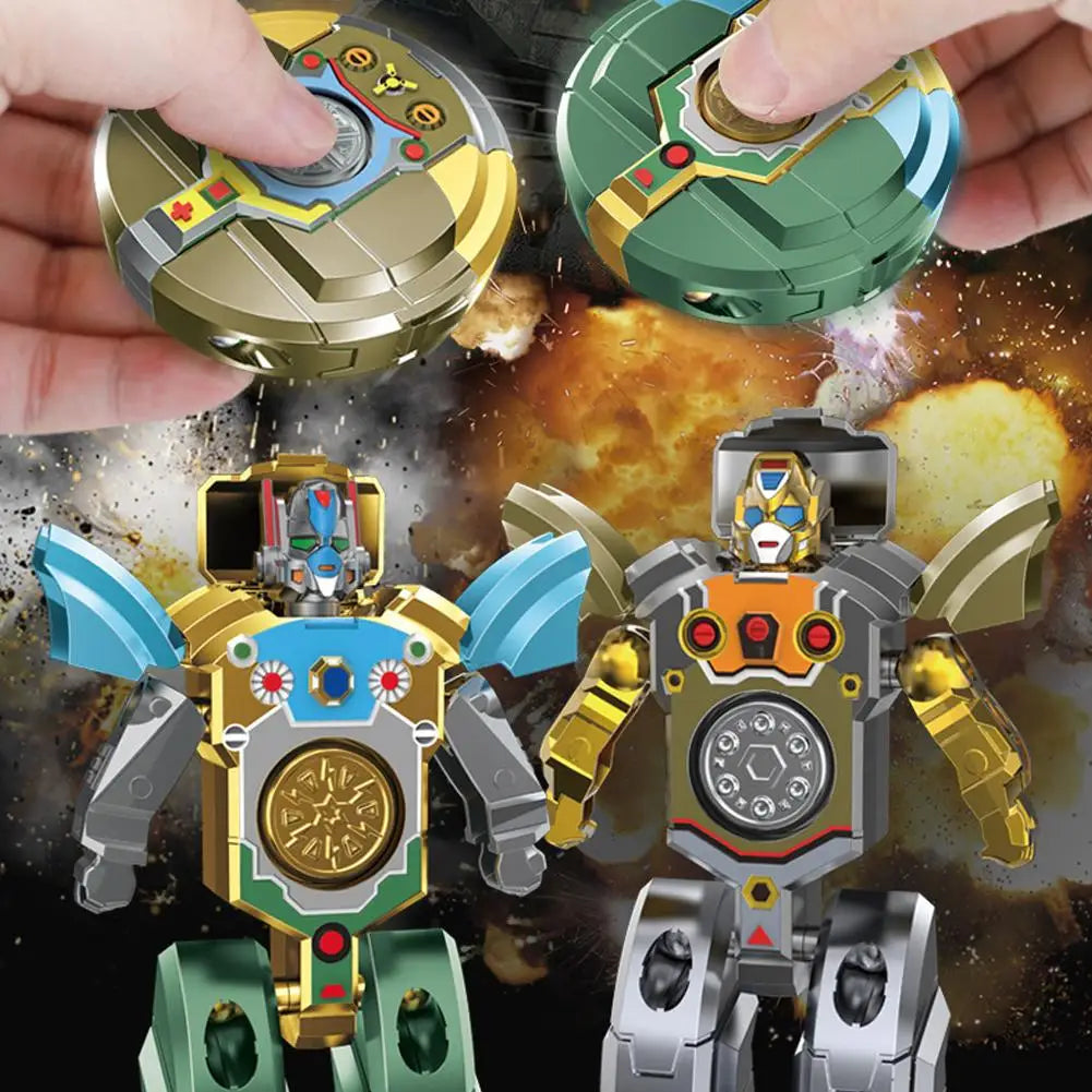 Creative Robot Transforming Fidget Spinner Stress Relief Toy