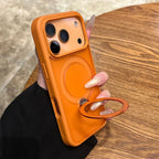 For Magsafe Metal Car Holder Ring Phone Case For iPhone 18 17 Pro Max Air 16 15 Pro 14 13 12 11 Magnetic Bumper Back Cases Cover