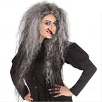 Synthetic Hair Grey Wild Witch Wig – Witch Hair for Halloween Cosplay Costume Parties Role Play and Fantasy Events