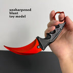 CS Karambit Toy – Safe Cosplay Claw Knife with Plastic Sheath