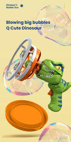 Dinosaur Electric Bubble Gun Automatic Bubble Machine for Kids