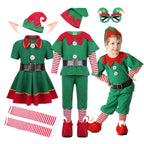 Kids Christmas Elf Costume Set – Santa Claus Festive Outfit