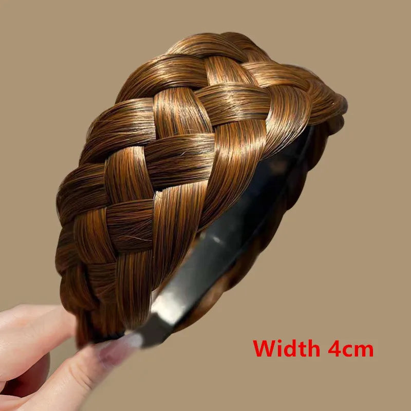 Synthetic Braided Headband for Women