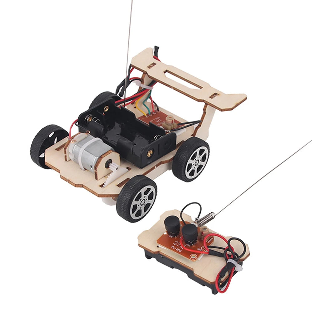 DIY STEM Science 3D Wooden Car & Boat Assembly Kit for Kids