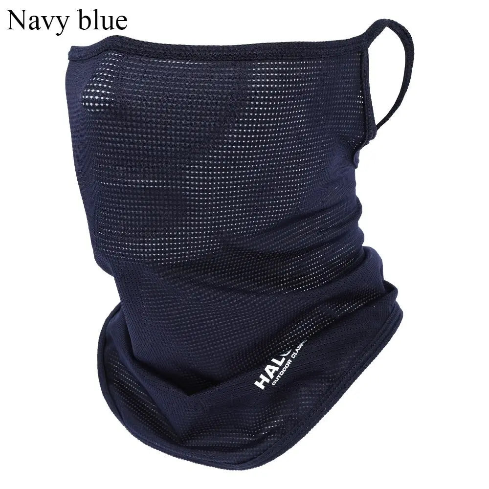 Summer Ice Silk Balaclava Face Mask for UV Outdoor Protection