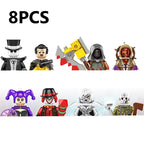 Novel Horrible Movie Halloween Pumpkin Witch Nun Vampire Zombies Building Blocks Mini Action Figure Toys