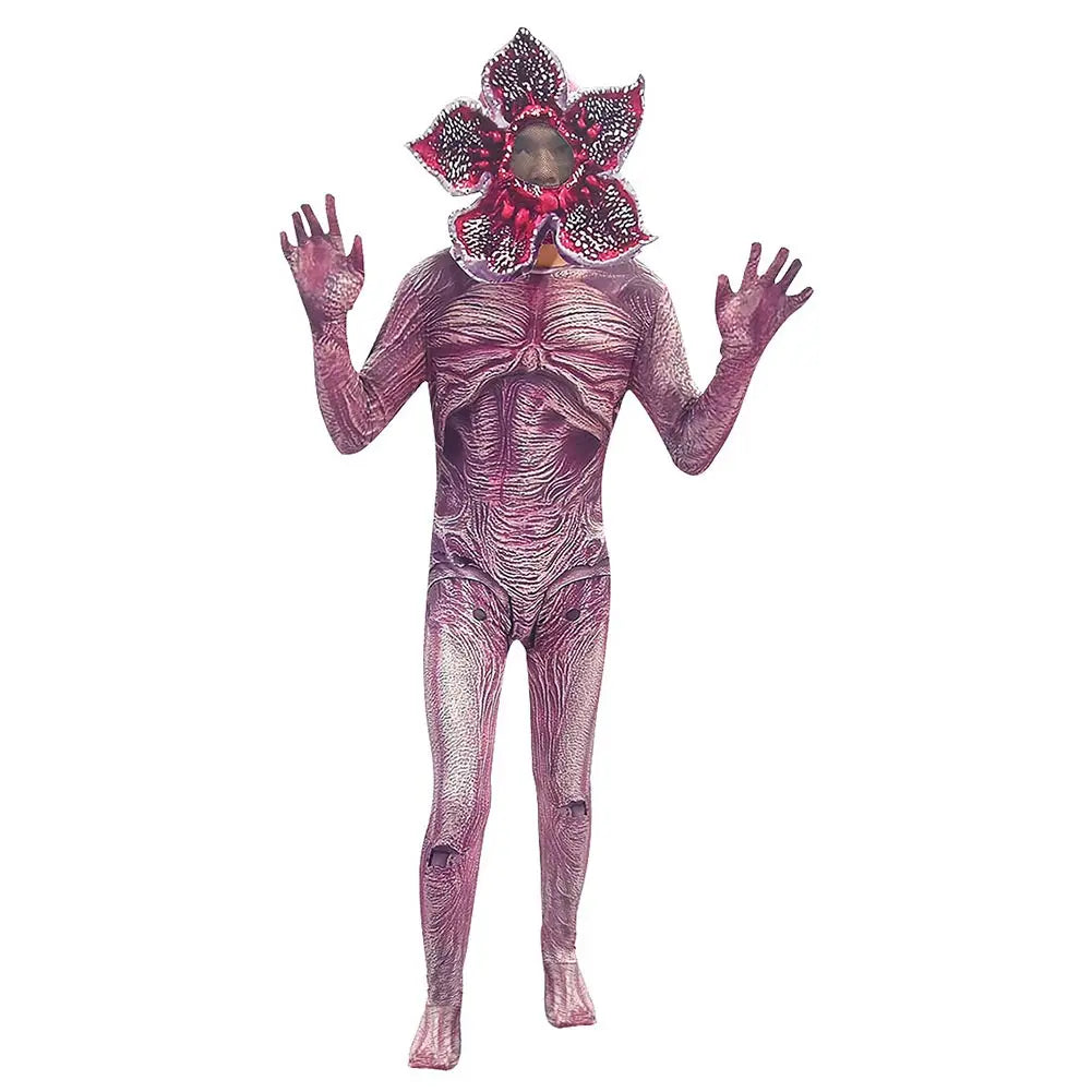 S3 S5 Horror Demogorgon Cosplay Jumpsuit TV ST 6 to 14 Years Disfraz Costume Teen Boys Fantasy Cloth Halloween Carnival Clothing