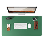 Large Mouse Pad,Office Desk Mat, Leather Desk Pad Protector, Non-Slip PU Leather Desk Blotter, Laptop Desk Pad