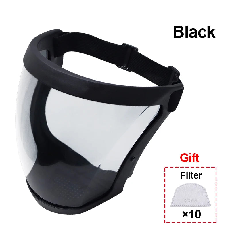 Transparent Kitchen Face Shield Anti-Fog Protective Visor for Cooking