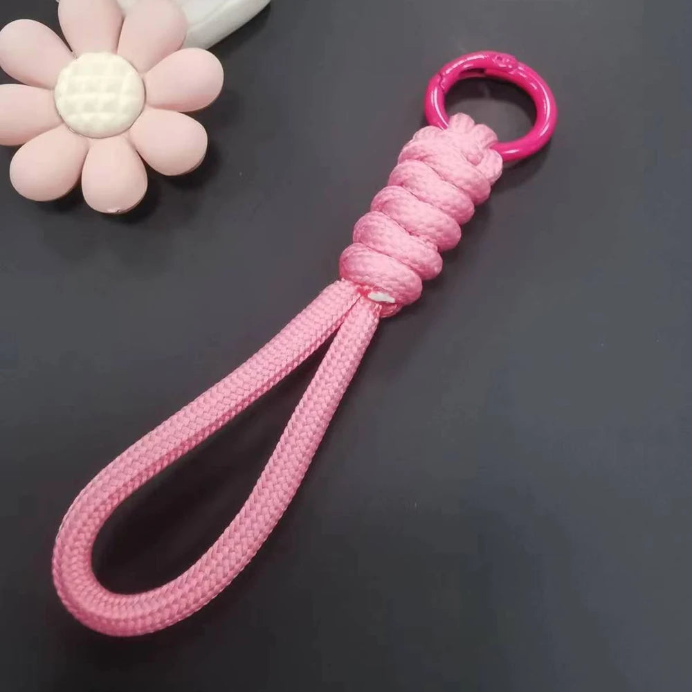 Paracord Braided Keychain Wrist Lanyard for Outdoor Everyday Carry