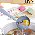 2-in-1 Long Handle Strainer Spoon for Soup, Noodles and Hot Pot