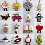 Cute Animal Plush Keychain Soft Bag Charm Collection