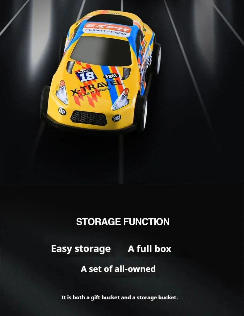 Mini Alloy Diecast Car Set – Pull Back Racing Toy Cars with Storage Box