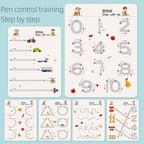 Montessori Reusable Tracing Workbook for Kids Handwriting Practice