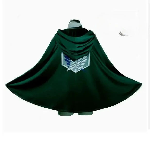 New Anime Attack Cloak Shingeki No Kyojin Scouting Legion Cosplay Costume Cos Green Cape Mens Clothes Cosplay Costume Women