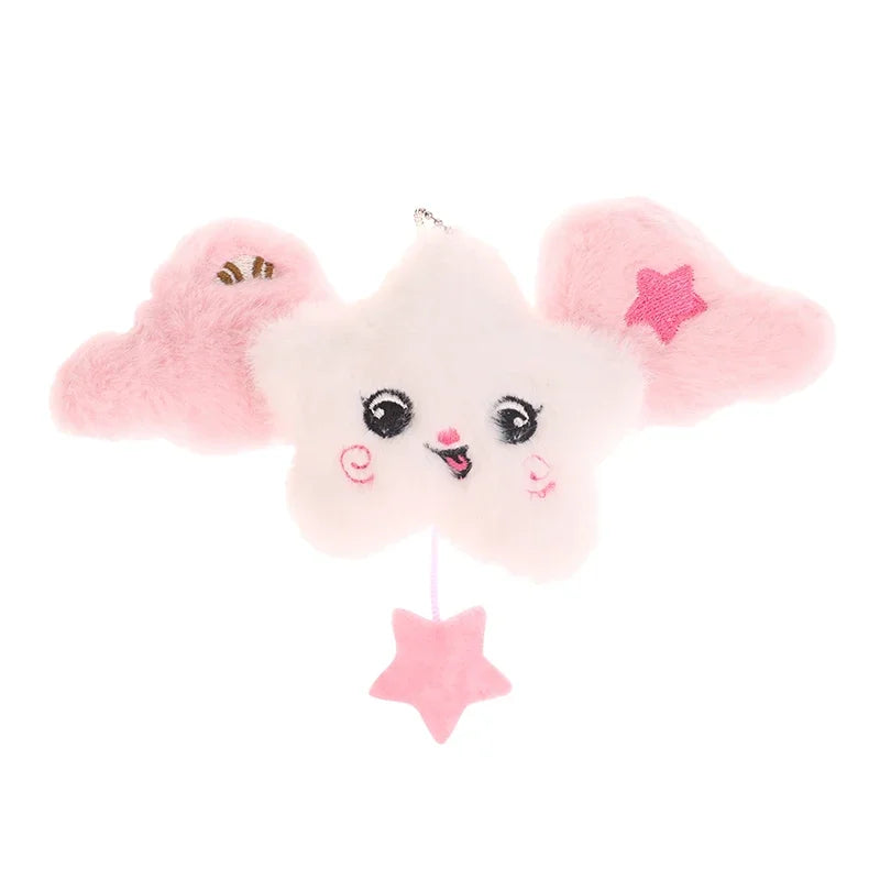 Star Plush Pendant Keychain Bag Charm Cute Doll Hanging Accessory