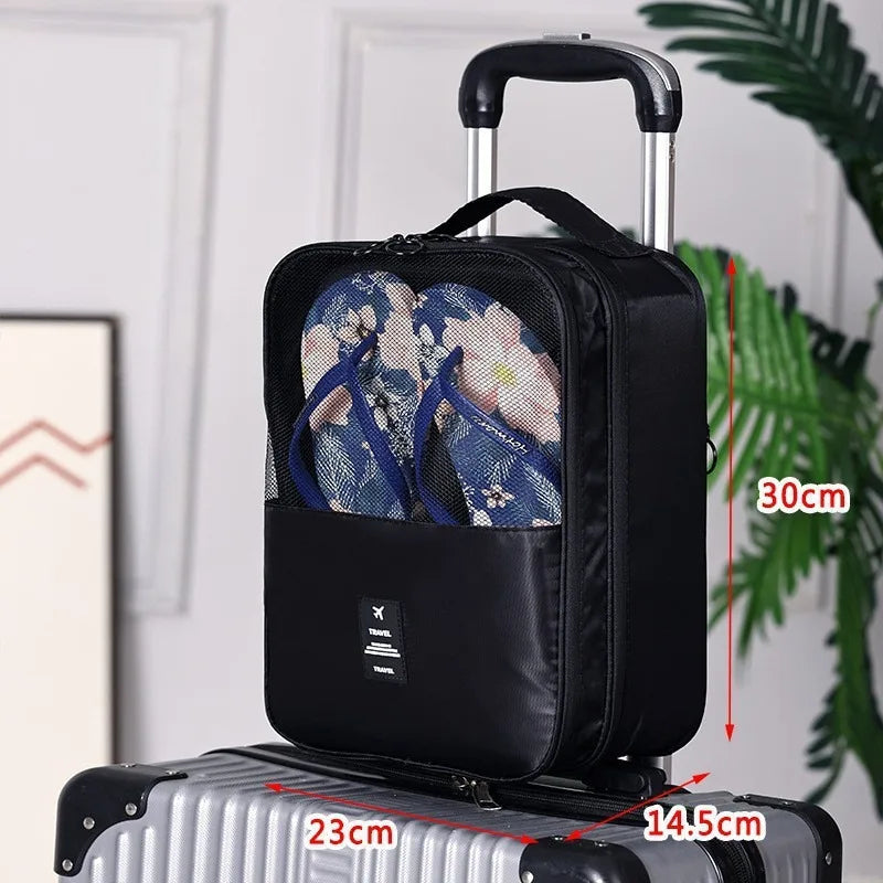 Breathable Travel Shoe Storage Bag with Mesh Design