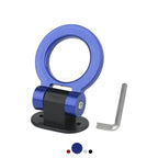 2 Designs Car Styling Trailer Hooks Sticker Decoration Car Auto Rear Front Trailer Simulation Racing Ring Vehicle Towing Hook