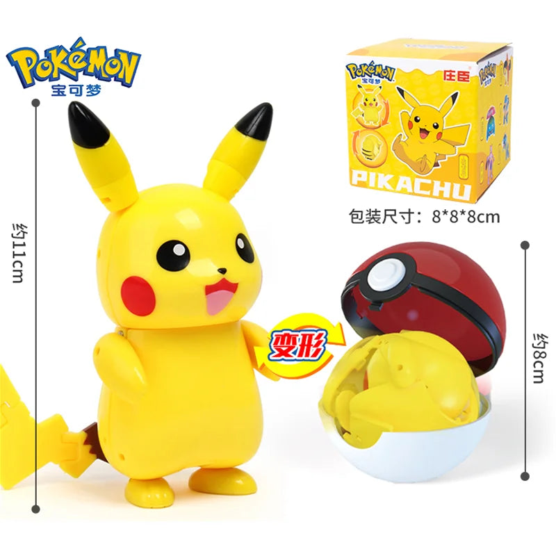 Pokemon Figures Toys Pocket Monsters Ball Model Pikachu Gengar Pokeball Dragonite Snorlax Pokeball Action Figures Toy
