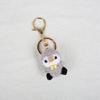 Mini Penguin Crochet Keychain Cute Animal Bag Charm