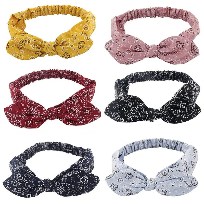 Boho Cross Knot Elastic Headband for Women