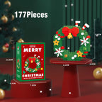 Christmas Building Block Series Gifts Micro Bricks Santa Claus Reindeer Assembling Bricks Table Decoration Toys Children Kids