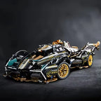 1690PCS Green Racing Car Building Blocks – DIY Model Kit