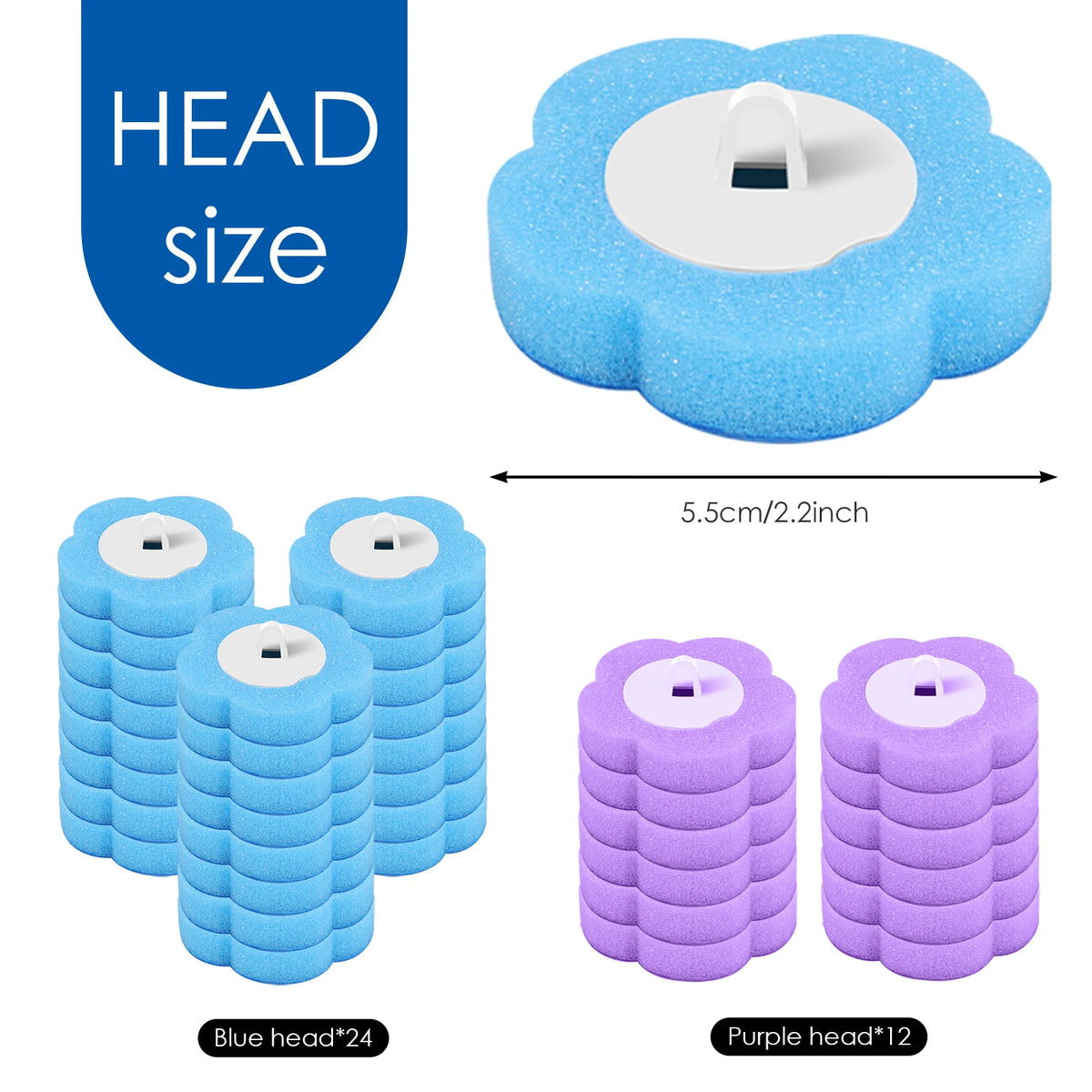 18/36Pcs Disposable Toilet Brush Wall Mounted Toilet Brush with Replacement Head Cleaning Set Home Bathroom WC Accessories
