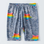 1/4/6 Pieces Girls' Seasonal Thin Sweet Cute Fashionable Printed Bottom Shorts Anti Gare Safety Pants Soft Leggings Home Pants