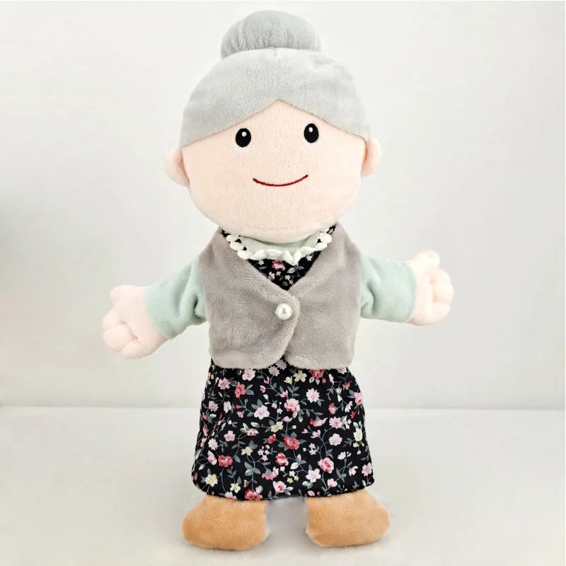 Family Hand Puppet Dolls – Plush Educational Role Play Toy
