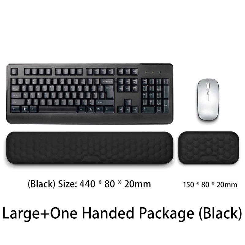 Keyboard Mouse Wrist Rest Pad Memory Foam Hand Rest Support Support Ergonomic Wrist Cushion Pad Memory Foam For Notebook Laptops